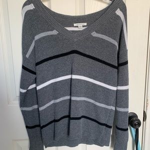 American Eagle striped oversized sweater
